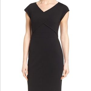 Cap sleeve Italian ponte sheath dress, 6